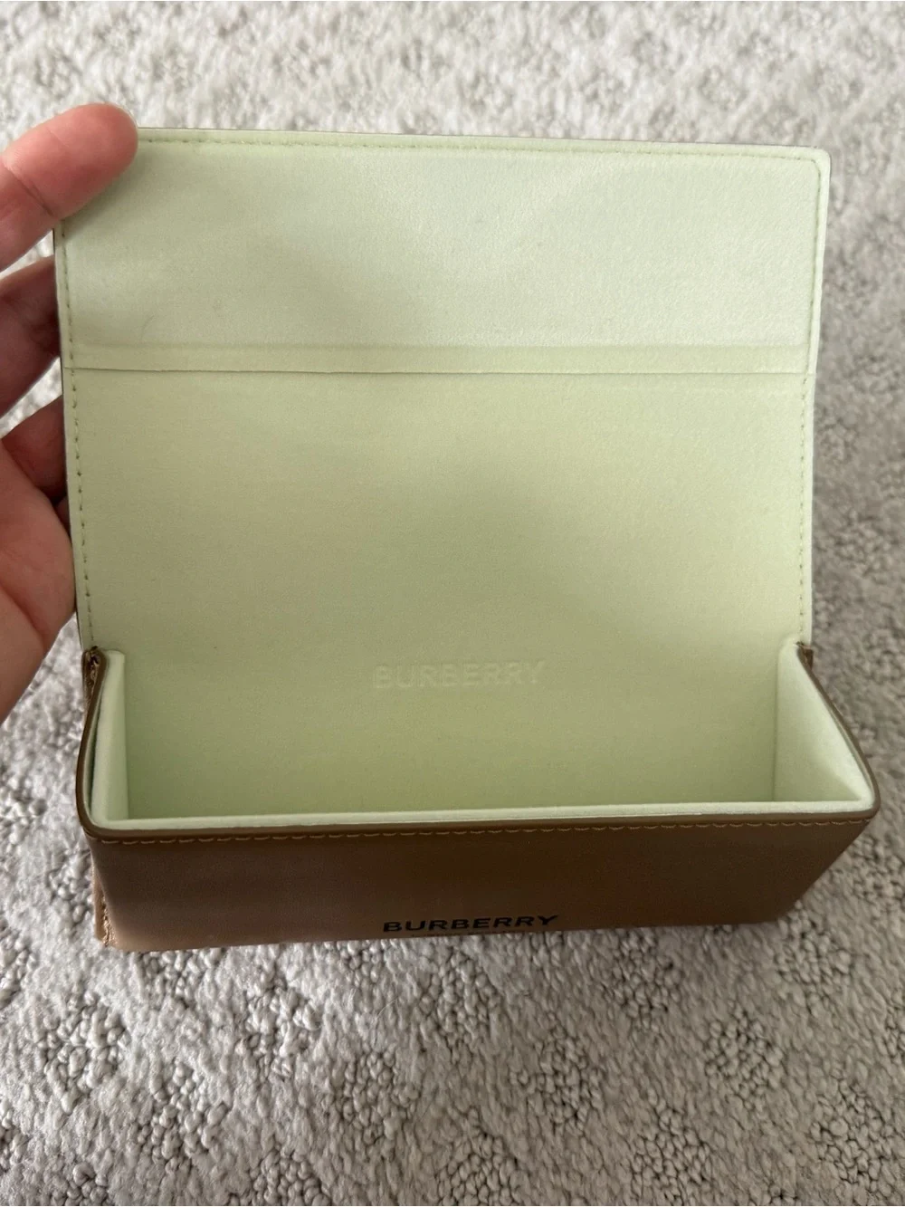 Burberry Black Frames with Beige Plaid Temples Women's Glasses